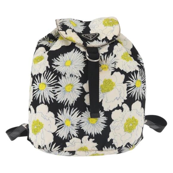 PRADA Backpack Nylon Black Silver Auth am9106 main image 7